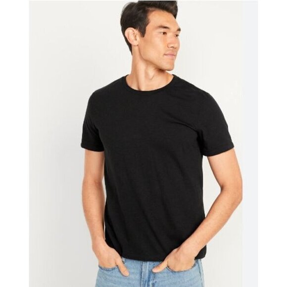 Old Navy Black Soft Washed Crewneck Short Sleeve T-Shirt L - Picture 1 of 4